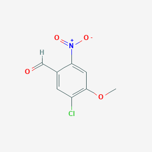 molecular formula C8H6ClNO4 B3029700 5-氯-4-甲氧基-2-硝基苯甲醛 CAS No. 75618-42-7