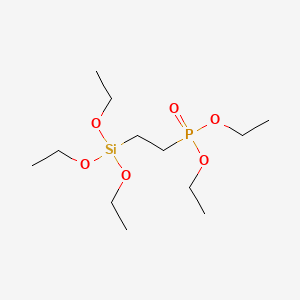 molecular formula C12H29O6PSi B3029702 Phosphonic acid, [2-(triethoxysilyl)ethyl]-, diethyl ester CAS No. 757-44-8