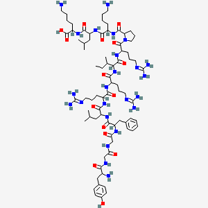 molecular formula C75H126N24O15 B3029707 H-Tyr-gly-gly-phe-leu-D-arg-arg-ile-arg-pro-lys-leu-lys-OH CAS No. 75921-87-8