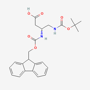 molecular formula C24H28N2O6 B3029718 Fmoc-D-Dbu(Boc)-OH CAS No. 763102-80-3