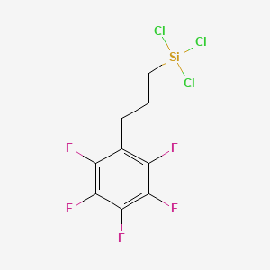 molecular formula C9H6Cl3F5Si B3029796 Trichloro[3-(pentafluorophenyl)propyl]silane CAS No. 78900-02-4