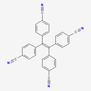 molecular formula C30H16N4 B3029823 Tetrakis(4-cyanophenyl)ethylene CAS No. 79802-71-4