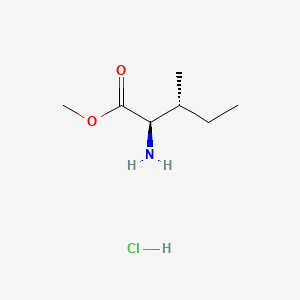 molecular formula C7H16ClNO2 B3029834 methyl (2R,3R)-2-amino-3-methylpentanoate;hydrochloride CAS No. 8002-72-0