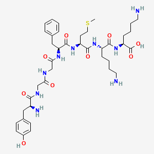 molecular formula C39H59N9O9S B3029847 H-TYR-GLY-GLY-PHE-MET-LYS-LYS-OH CAS No. 80237-40-7