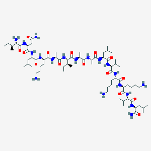 molecular formula C71H133N19O15 B3029859 (Thr17)-c-Jun (11-23) CAS No. 80533-94-4