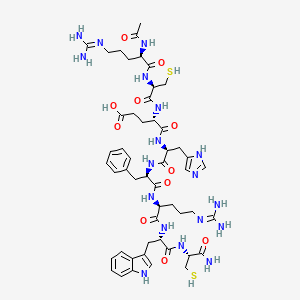 molecular formula C51H72N18O11S2 B3029889 AC-D-Arg-cys-glu-his-D-phe-arg-trp-cys-NH2 CAS No. 819048-44-7