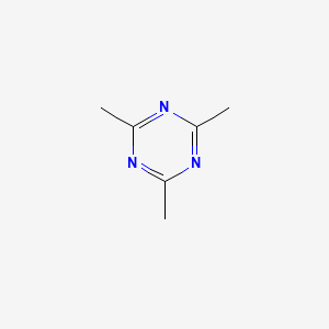 molecular formula C6H9N3 B3029894 2,4,6-Trimethyl-1,3,5-triazine CAS No. 823-94-9