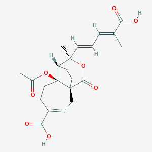 molecular formula C22H26O8 B3029899 pseudolaric acid C2 