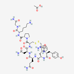 molecular formula C48H69N13O14S2 B3029928 Lysipressin acetate CAS No. 83968-49-4