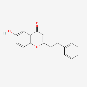 molecular formula C17H14O3 B3029933 6-Hydroxy-2-phenethylchromone CAS No. 84294-90-6