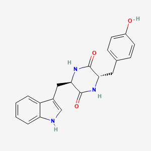 molecular formula C20H19N3O3 B3030005 Cyclo(D-Trp-Tyr) CAS No. 852955-00-1