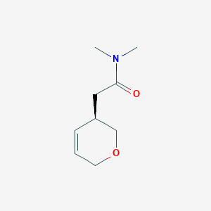 molecular formula C9H15NO2 B3030024 2-(R)-3,6-Dihydro-2H-pyran-3-YL-N,N-dimethyl-acetamide CAS No. 85620-85-5