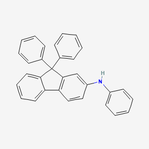 molecular formula C31H23N B3030059 N,9,9-Triphenyl-9H-fluoren-2-amine CAS No. 860465-14-1