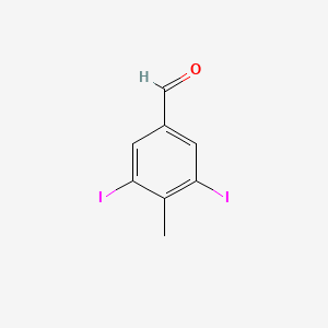 molecular formula C8H6I2O B3030065 3,5-Diiodo-4-methylbenzaldehyde CAS No. 861118-00-5