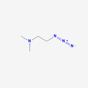 molecular formula C4H10N4 B3030068 2-Azido-n,n-dimethylethanamine CAS No. 86147-04-8