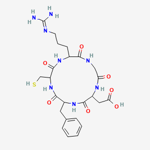 molecular formula C24H34N8O7S B3030072 Cyclo(RGDfC) CAS No. 862772-11-0
