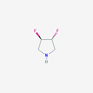 molecular formula C4H7F2N B3030077 (3R,4R)-3,4-difluoropyrrolidine CAS No. 863396-77-4