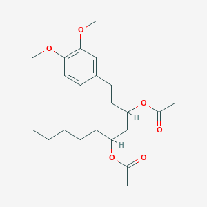 molecular formula C22H34O6 B3030082 Methyl diacetoxy-6-gingerdiol CAS No. 863780-90-9