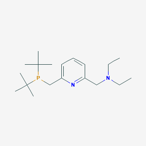 molecular formula C19H35N2P B3030085 N-((6-((Di-tert-butylphosphino)methyl)pyridin-2-yl)methyl)-N-ethylethanamine CAS No. 863971-66-8