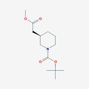 (R)-tert-Butyl 3-(2-methoxy-2-oxoethyl)piperidine-1-carboxylate