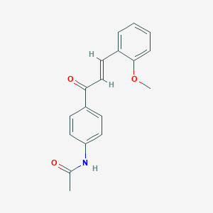 molecular formula C18H17NO3 B303011 N-{4-[3-(2-methoxyphenyl)acryloyl]phenyl}acetamide 