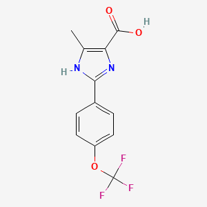 4-Methyl-2-[4-(trifluoromethoxy)phenyl]-1H-imidazole-5-carboxylic Acid