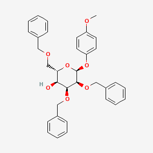 B3030126 4-Methoxyphenyl 2,3,6-Tri-O-benzyl-beta-D-galactopyranoside CAS No. 869107-36-8