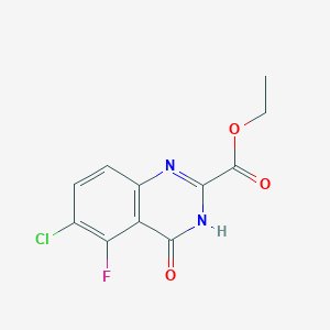 Ethyl 6-chloro-5-fluoro-4-oxo-3,4-dihydroquinazoline-2-carboxylate