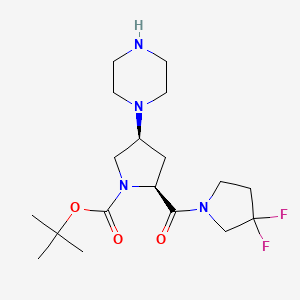 B3030129 (2S,4S)-1-Boc-2-(3,3-difluoropyrrolidine-1-carbonyl)-4-(1-piperazinyl)pyrrolidine CAS No. 869489-00-9