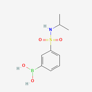 molecular formula C9H14BNO4S B3030144 N-Isopropyl 3-boronobenzenesulfonamide CAS No. 871329-77-0