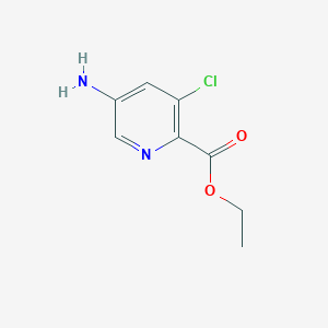 molecular formula C8H9ClN2O2 B3030149 Ethyl 5-amino-3-chloropicolinate CAS No. 872355-65-2