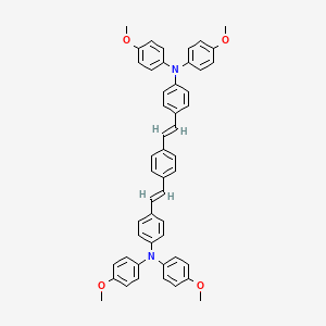 molecular formula C50H44N2O4 B3030151 (E,E)-1,4-Bis[4-[bis(4-methoxyphenyl)amino]styryl]benzene CAS No. 872466-50-7