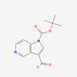 molecular formula C13H14N2O3 B3030187 Tert-butyl 3-formyl-1H-pyrrolo[3,2-C]pyridine-1-carboxylate CAS No. 877060-55-4
