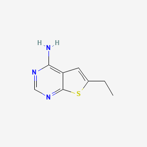molecular formula C8H9N3S B3030206 6-Ethylthieno[2,3-d]pyrimidin-4-amine CAS No. 879873-49-1