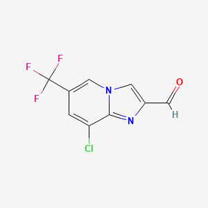 8-Chloro-6-(trifluoromethyl)imidazo[1,2-A]pyridine-2-carbaldehyde