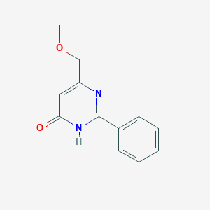 6-(Methoxymethyl)-2-(3-methylphenyl)pyrimidin-4-ol