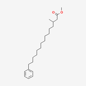 molecular formula C23H38O2 B3030218 Methyl 3-Methyl-15-phenylpentadecanoate CAS No. 88336-88-3