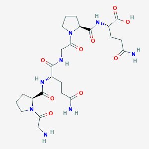 molecular formula C24H38N8O9 B3030237 Hexapeptide-9 CAS No. 885024-94-2