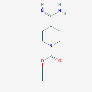 B3030244 Tert-butyl 4-carbamimidoylpiperidine-1-carboxylate CAS No. 885270-23-5