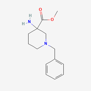 molecular formula C14H20N2O2 B3030245 Methyl 3-amino-1-benzylpiperidine-3-carboxylate CAS No. 885270-29-1