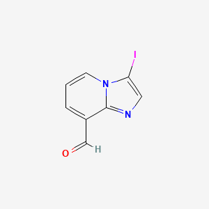B3030256 3-Iodo-imidazo[1,2-A]pyridine-8-carbaldehyde CAS No. 885276-00-6
