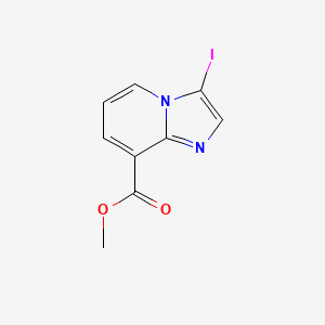 molecular formula C9H7IN2O2 B3030261 Methyl 3-iodoimidazo[1,2-a]pyridine-8-carboxylate CAS No. 885276-95-9