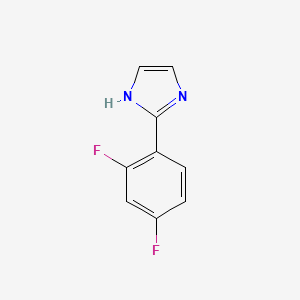 molecular formula C9H6F2N2 B3030263 2-(2,4-Difluorophenyl)-1h-imidazole CAS No. 885278-05-7