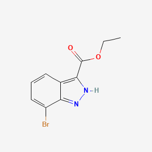 molecular formula C10H9BrN2O2 B3030268 Ethyl 7-bromo-1H-indazole-3-carboxylate CAS No. 885279-56-1