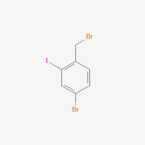 molecular formula C7H5Br2I B3030271 4-Bromo-1-(bromomethyl)-2-iodobenzene CAS No. 885681-96-9