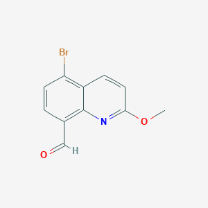 molecular formula C11H8BrNO2 B3030272 5-Bromo-2-methoxyquinoline-8-carbaldehyde CAS No. 885687-82-1