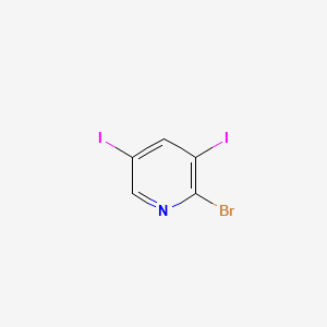 molecular formula C5H2BrI2N B3030273 2-Bromo-3,5-diiodopyridine CAS No. 885952-14-7