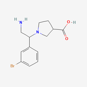1-[2-Amino-1-(3-bromo-phenyl)-ethyl]-pyrrolidine-3-carboxylic acid