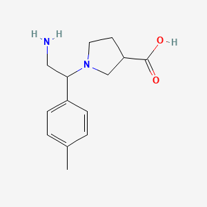 1-(2-Amino-1-p-tolyl-ethyl)-pyrrolidine-3-carboxylic acid