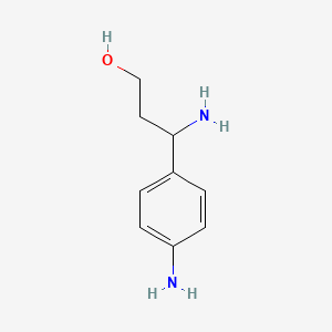 molecular formula C9H14N2O B3030287 3-Amino-3-(4-aminophenyl)propan-1-ol CAS No. 886364-12-1